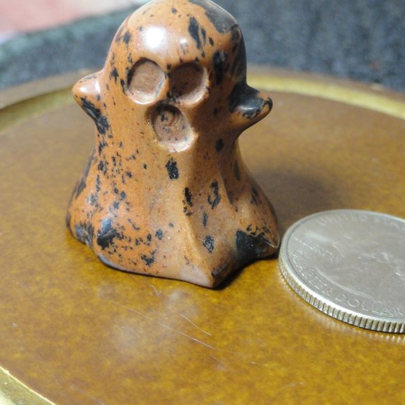 Source Unknown Other - Red Obsidian Ghost,Hand carved~detailed~awesome colors~Witch, Wiccan, Re…